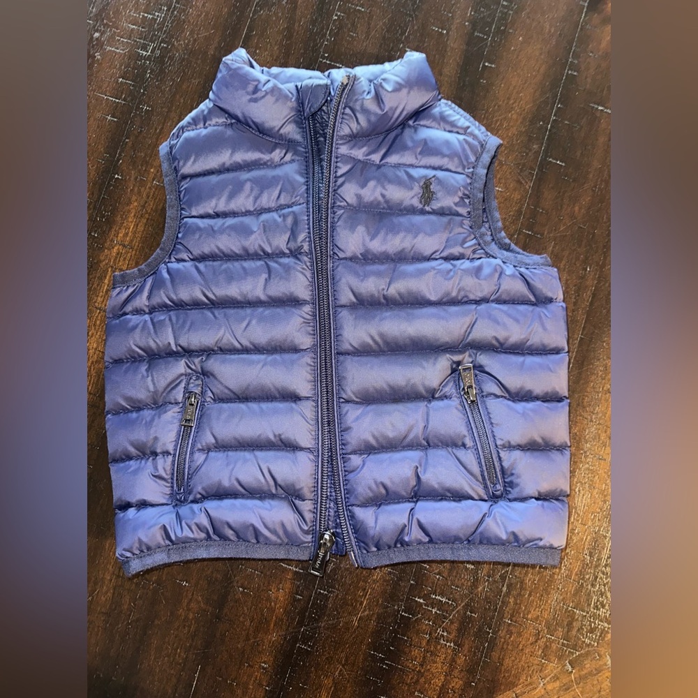 Ralph Lauren Navy Quilted Vest